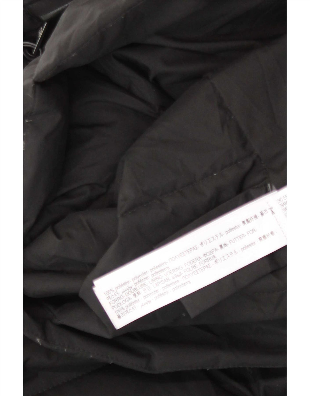 Jachetă căptușită pentru femei Massimo Dutti UK 10 Poliester negru mic