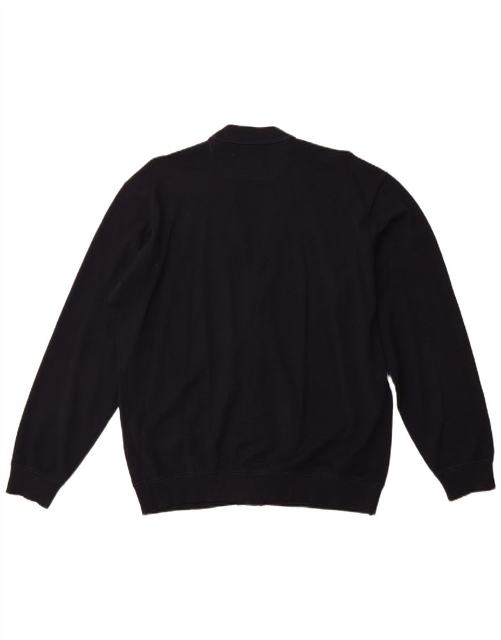 Pulover cardigan pentru bărbați PAUL & SHARK Lână mare albastru bleumarin