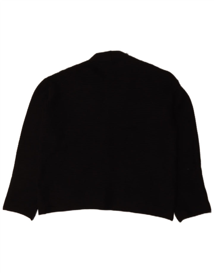 Pulover cardigan supradimensionat pentru femei Zara UK 10 mic, negru, viscoză