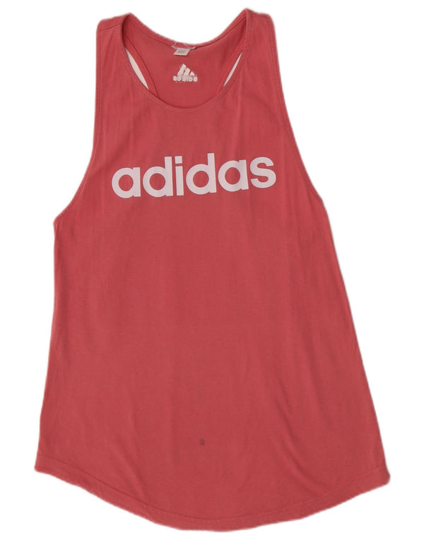 Vesta grafică pentru femei Adidas UK 10 Small Pink
