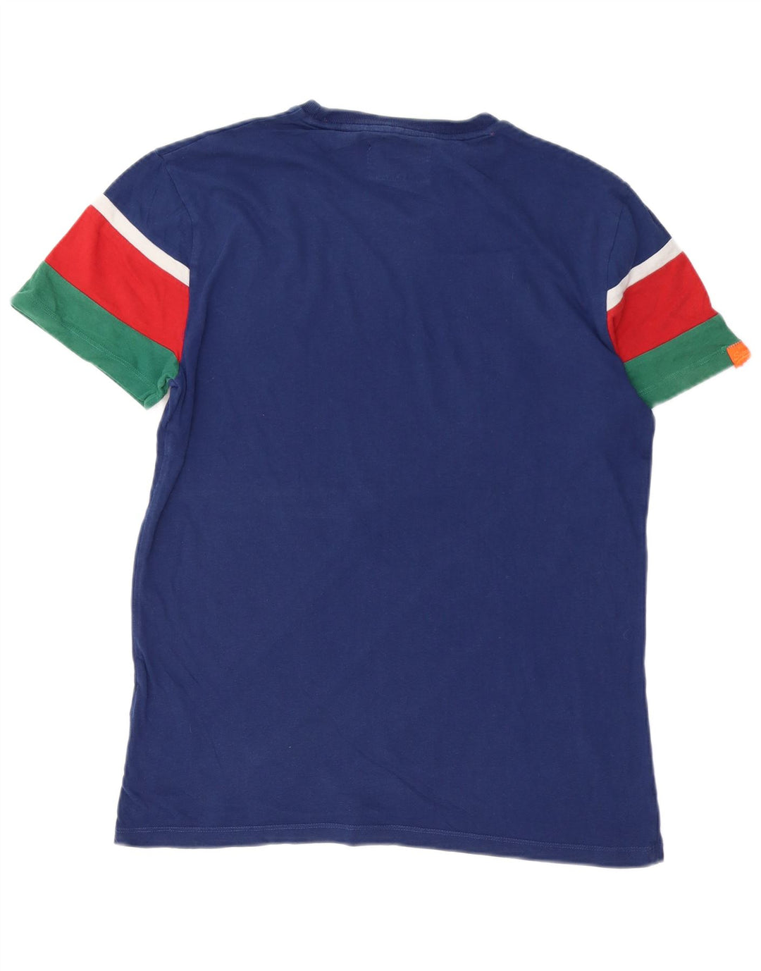 Tricou pentru bărbați SUPERDRY Top mare, albastru bleumarin, bumbac color bloc