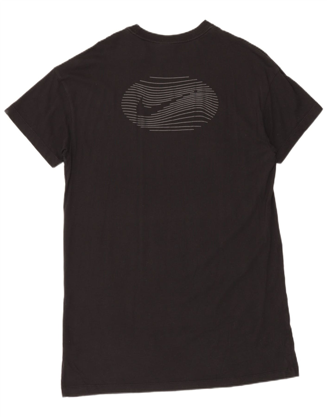 Rochie tricou grafică NIKE pentru femei, cu tăiere lentă, UK 14, bumbac mediu negru