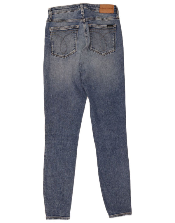 Blugi skinny de damă CALVIN KLEIN W29 L28 Albastru
