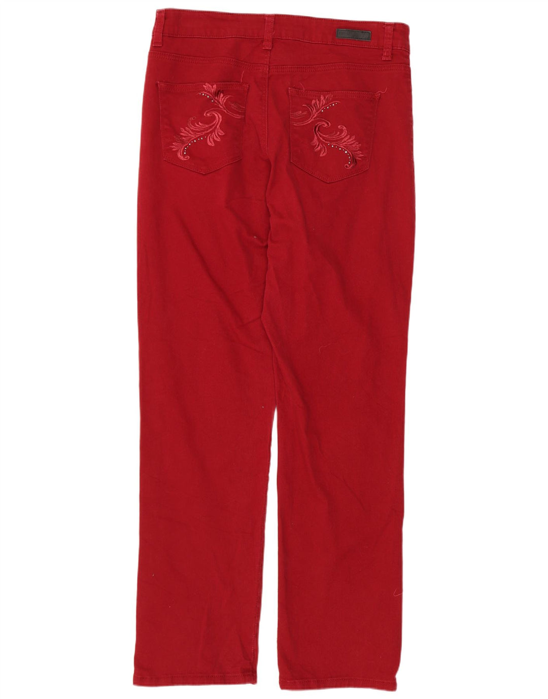 Blugi drepti pentru femei Lee Classic Fit US 12 Large W32 L30 Bumbac roșu