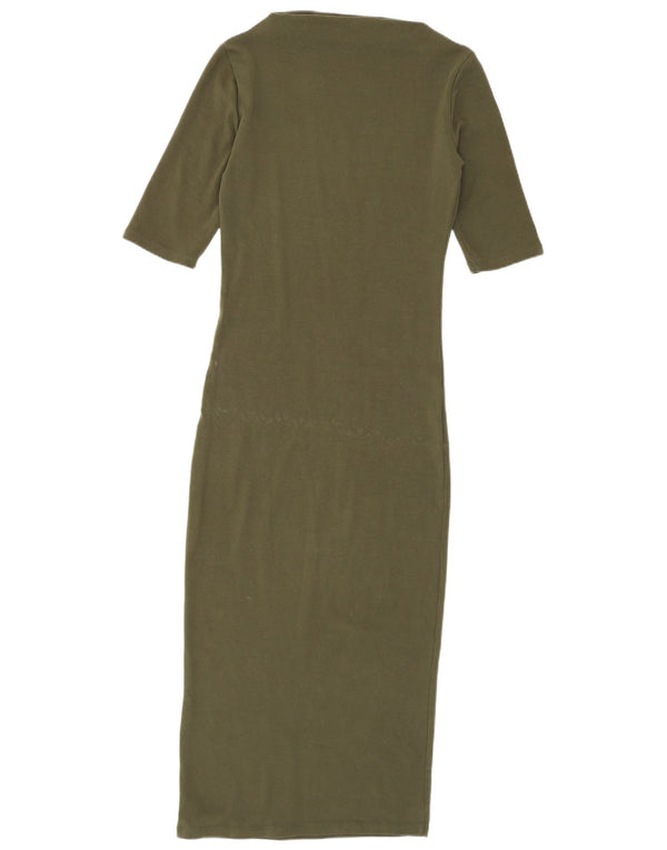 Rochie Maxi pentru Damă Zara UK 8 Small Khaki