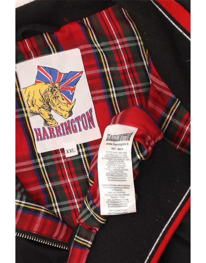 Bomber vintage pentru bărbați UK 44 2XL negru poliester retro