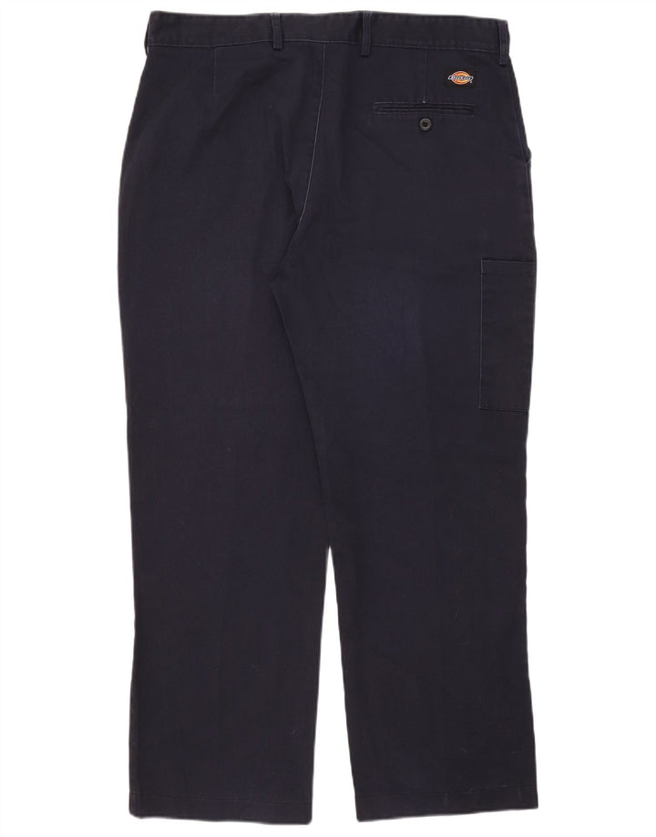 Pantaloni cargo drepti pentru bărbați Dickies W38 L28 poliester bleumarin