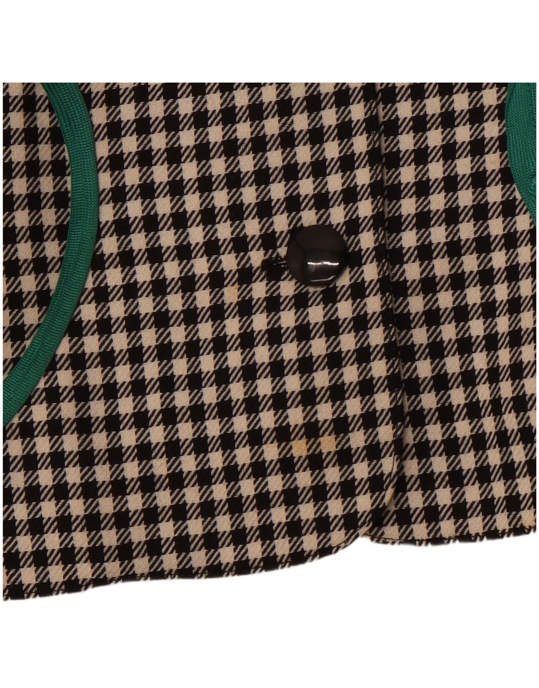 PORTARA Jachetă Blazer Crop 5 Buttons pentru femei EU 38 Medium Black Check