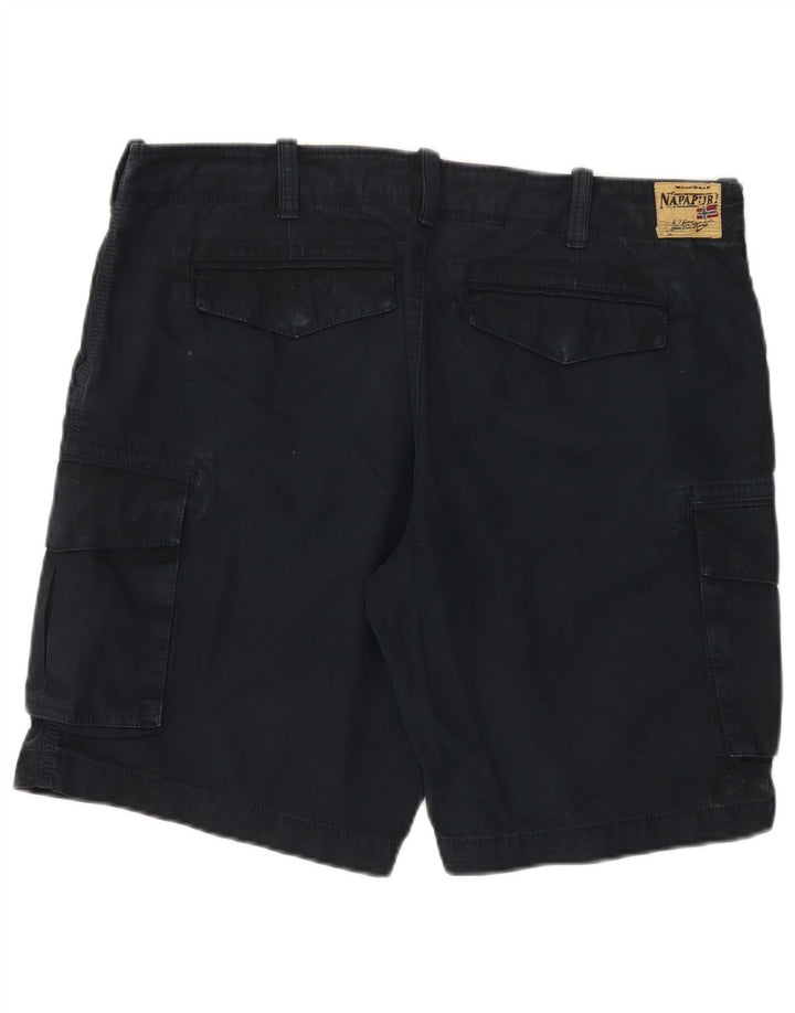 Pantaloni scurți cargo Napapijri pentru bărbați W36, mari, albastru, bumbac