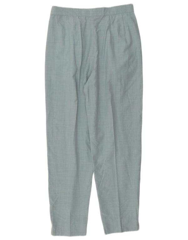 Belfe & Belfe Pantaloni de costum conici pentru femei IT 44 Medium W28 L27 Blue Rayon