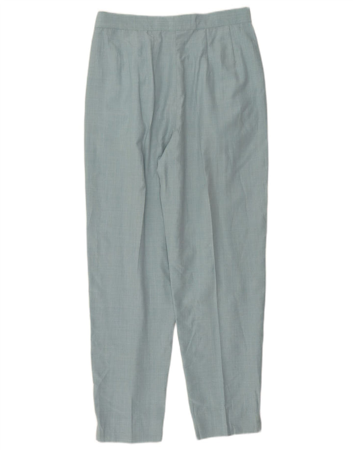 Belfe & Belfe Pantaloni de costum conici pentru femei IT 44 Medium W28 L27 Blue Rayon