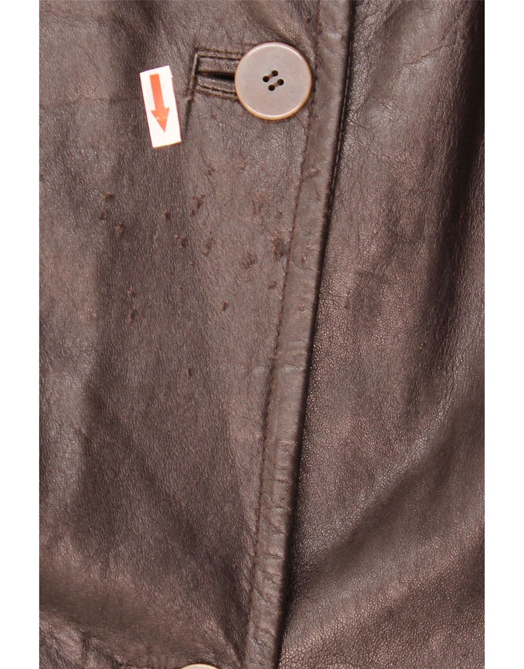 Palton din piele vintage pentru femei IT 44 piele maro medie