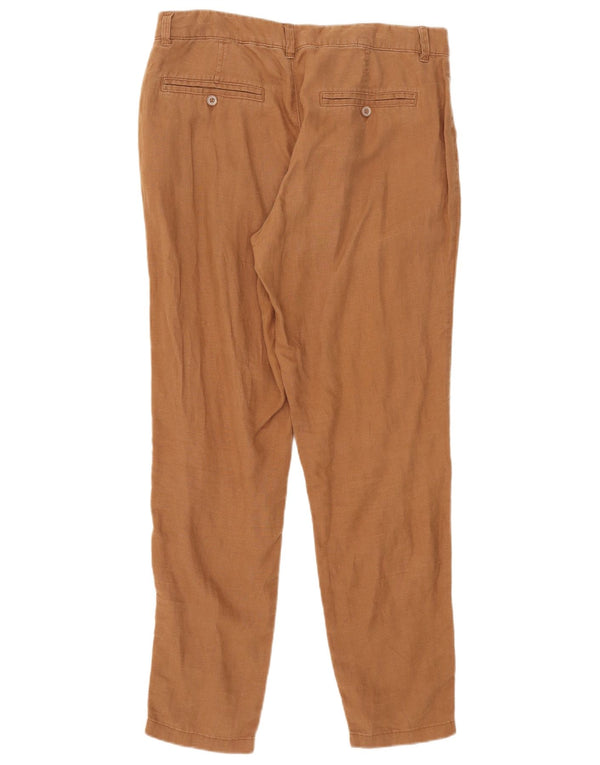 Marks & Spencer Pantaloni chino subțiri pentru femei UK 12 Medium L34 L29 Bej In