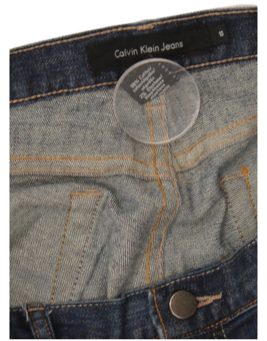 CALVIN KLEIN Blugi Bootcut pentru femei US 10 Medium W32 L28 Bumbac albastru