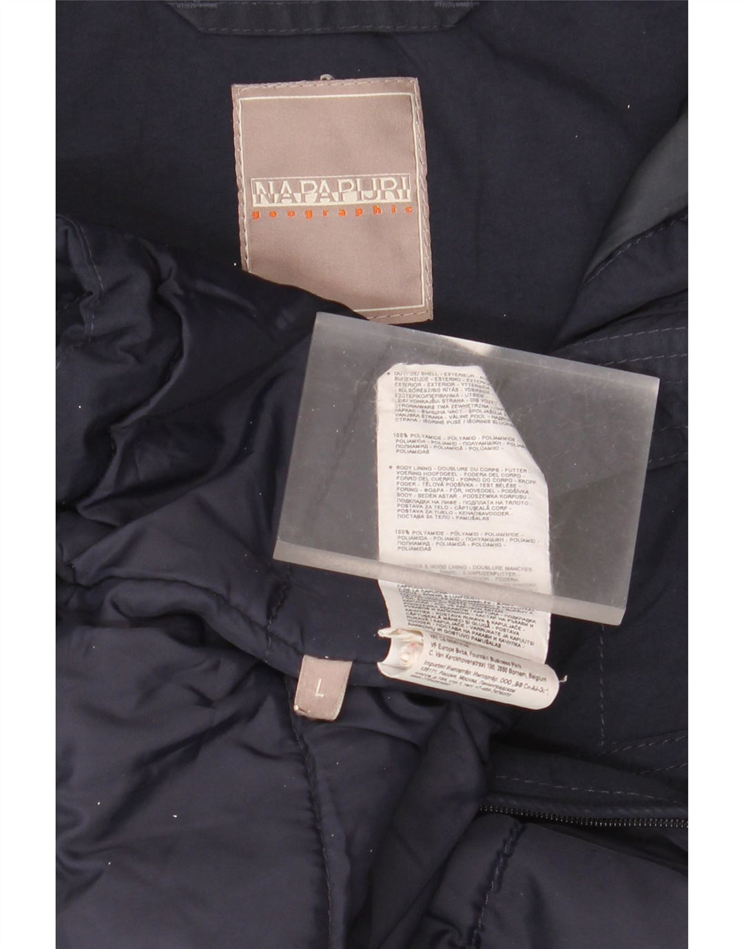 Jachetă Anorak cu glugă pentru bărbați Napapijri UK 40 Poliamidă mare, albastru bleumarin