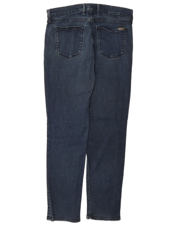 EDDIE BAUER Blugi drepte pentru femei cu talie mare US 14 XL W32 L29 albastru