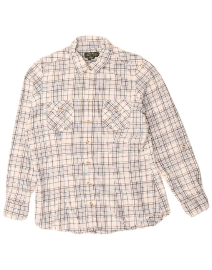 Cămașă pentru femei EDDIE BAUER UK 16, mare, gri din bumbac