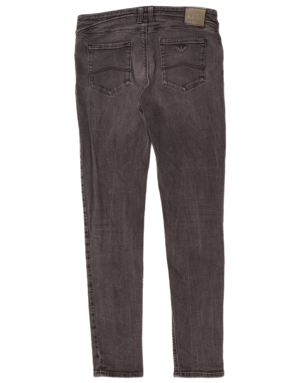 Blugi skinny pentru femei Orchid Armani W29 L30 bumbac gri