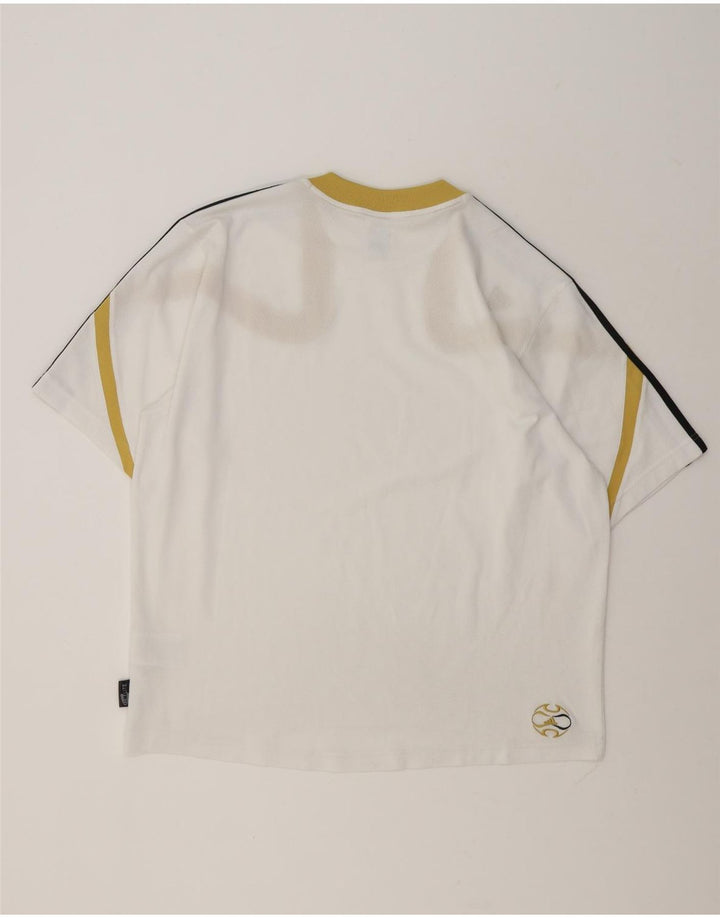 Tricou Adidas Climalite pentru bărbați Top mare, alb, poliester color bloc