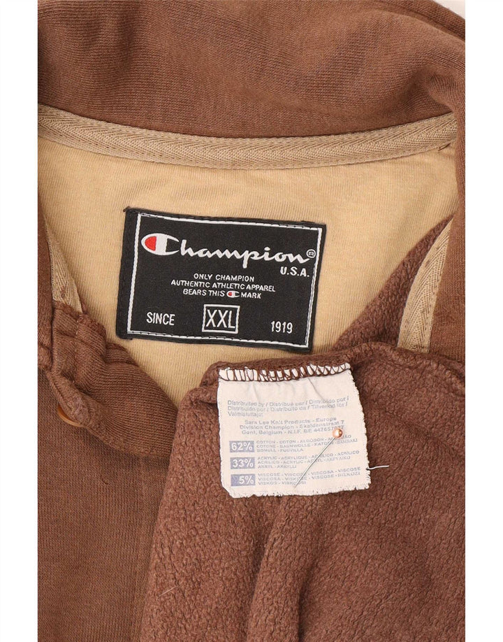 Cămașă supradimensionată pentru bărbați Champion, bumbac maro 2XL