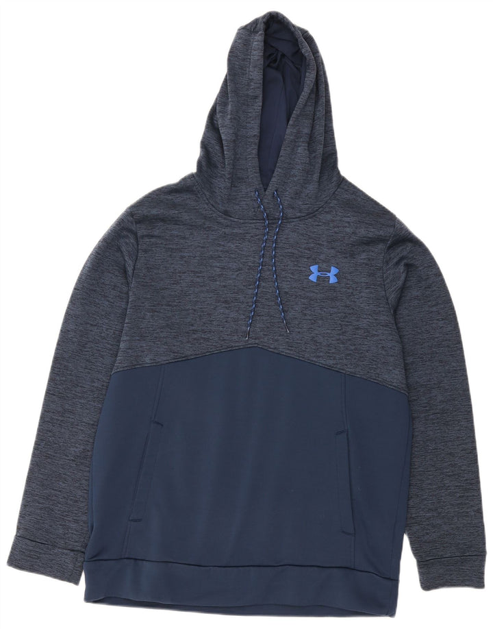 Pulover cu glugă Under Armour Cold Gear pentru bărbați, mijlociu, bleumarin, pătat