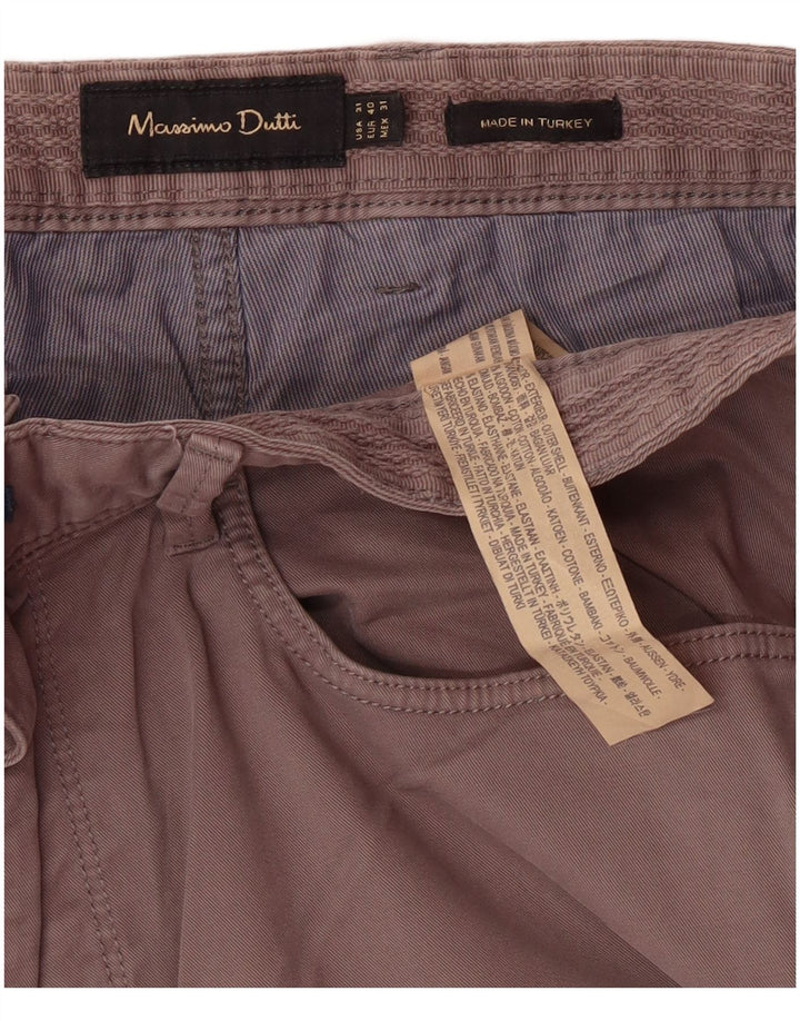 MASSIMO DUTTI Pantaloni casual subțiri pentru bărbați EU 40 Mediu L31 L34 Bumbac gri