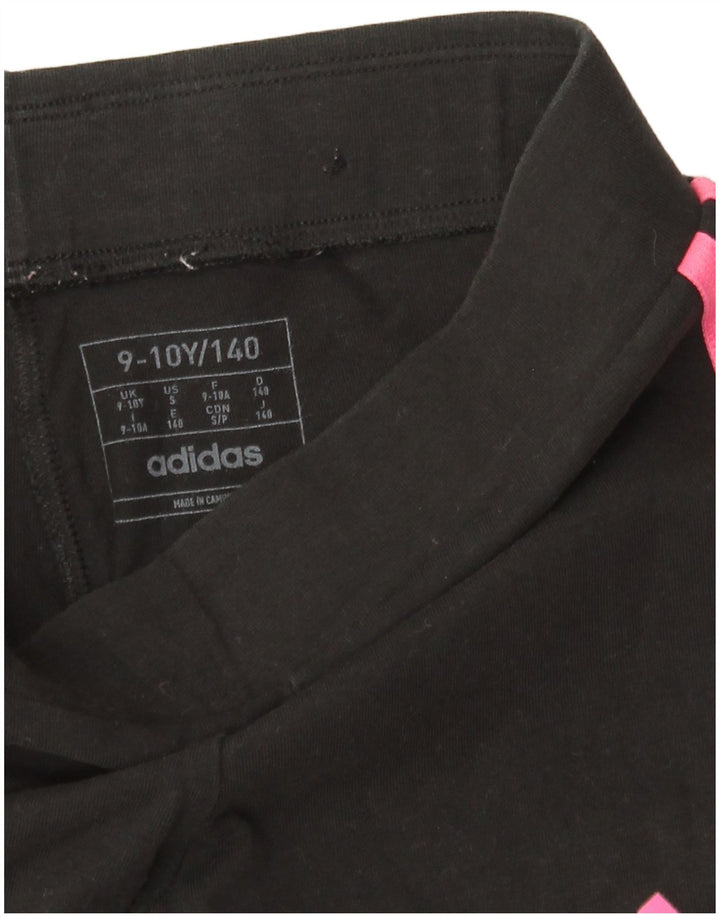 Leggings pentru fete Adidas 9-10 ani negri