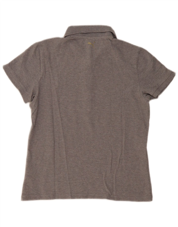 Tricou polo PUMA pentru femei UK 14, bumbac gri mediu