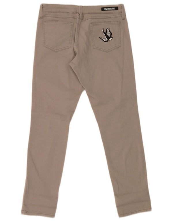 Blugi skinny pentru femei Moschino W32 L29 bumbac gri