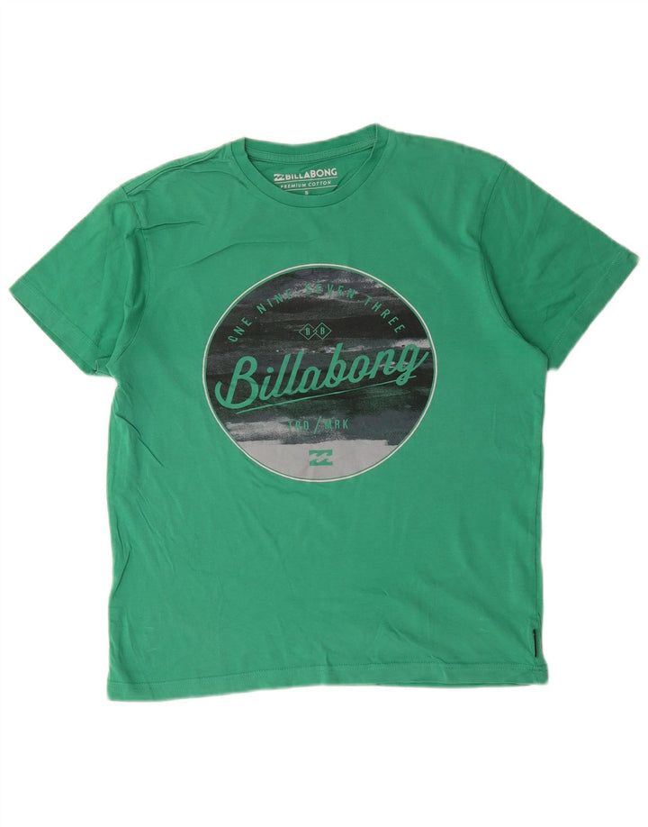 Tricou grafic pentru bărbați Billabong Top mic din bumbac verde