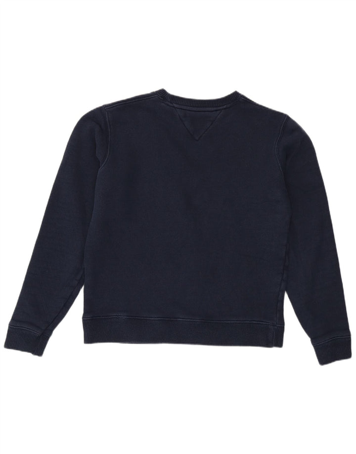 Pulover de hanorac grafic Tommy Hilfiger pentru femei UK 14 Medium Bleumarin