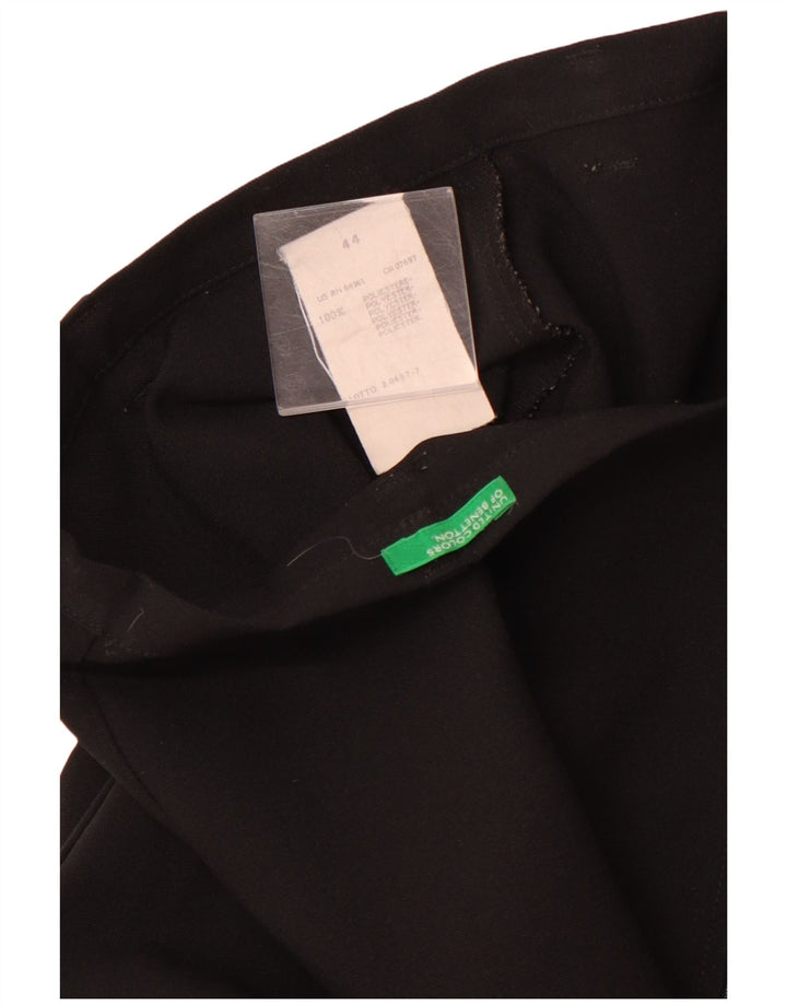 Pantaloni casual conici pentru femei BENETTON IT 44 Medium W30 L27 Negru