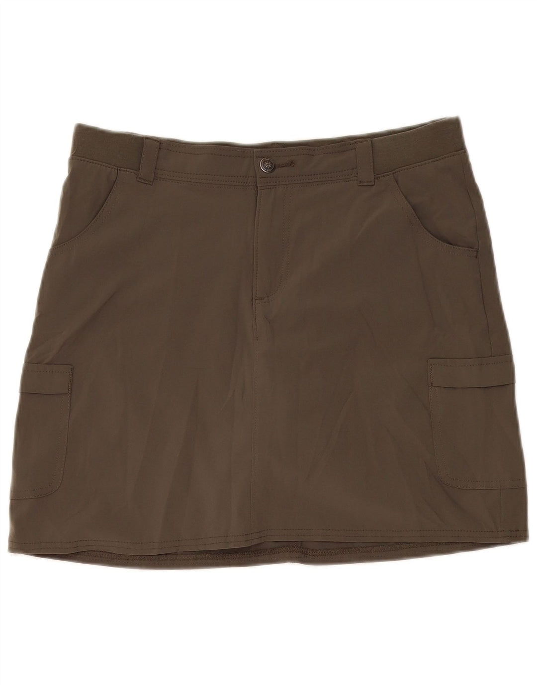 Fusta pantalon Lee pentru femei, cu croiala relaxată, US 10, mare, kaki, poliester