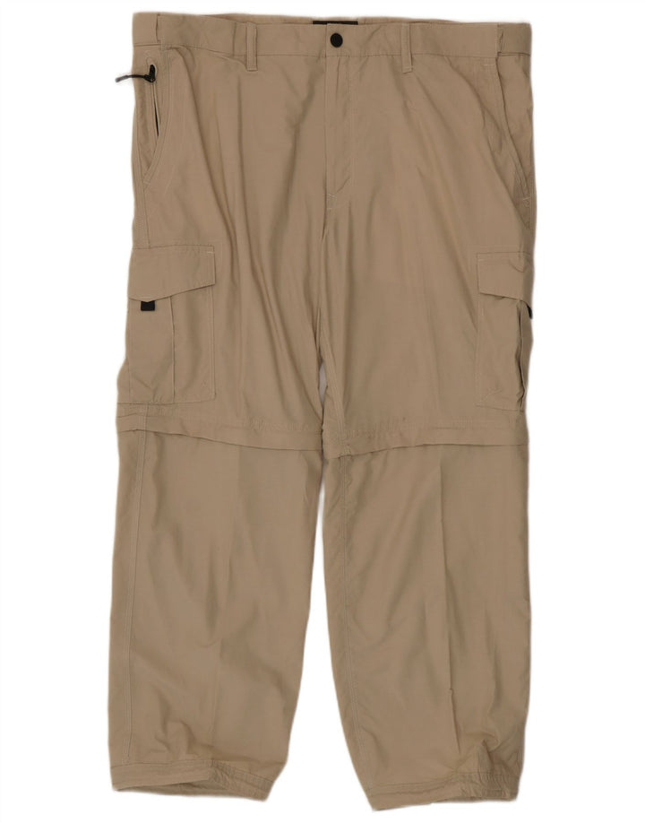 Pantaloni cargo pentru bărbați Marks & Spencer, cu ajustare normală, L40 L29, bumbac bej