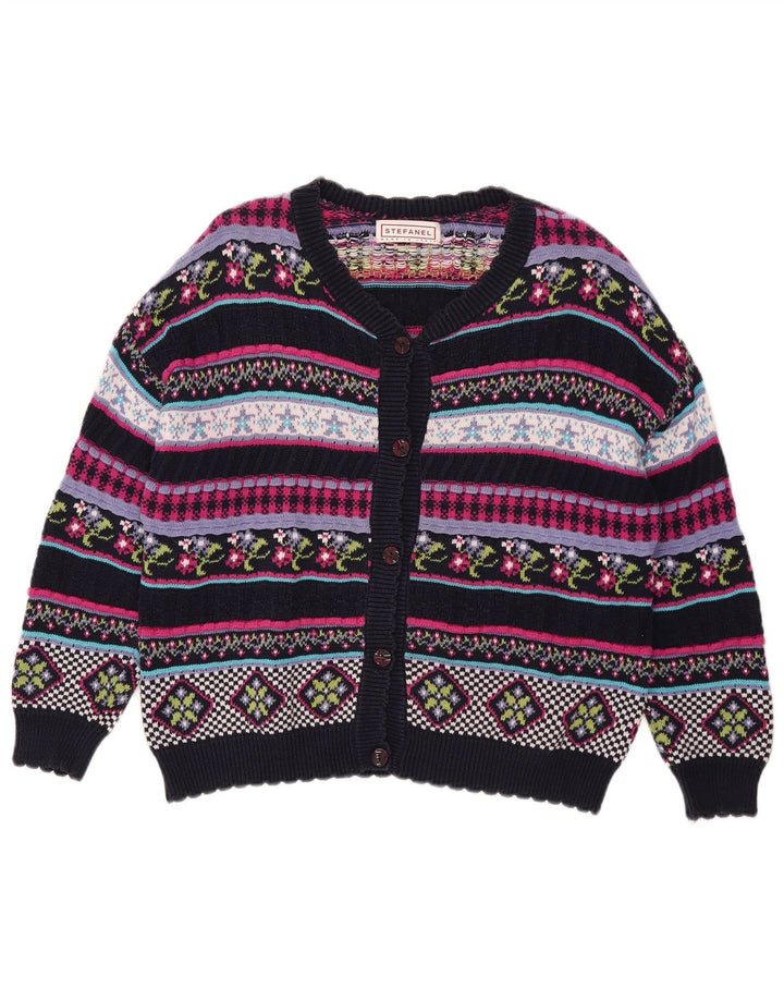 Pulover cardigan pentru femei Stefanel UK 12 Medium Multicolor Geometric