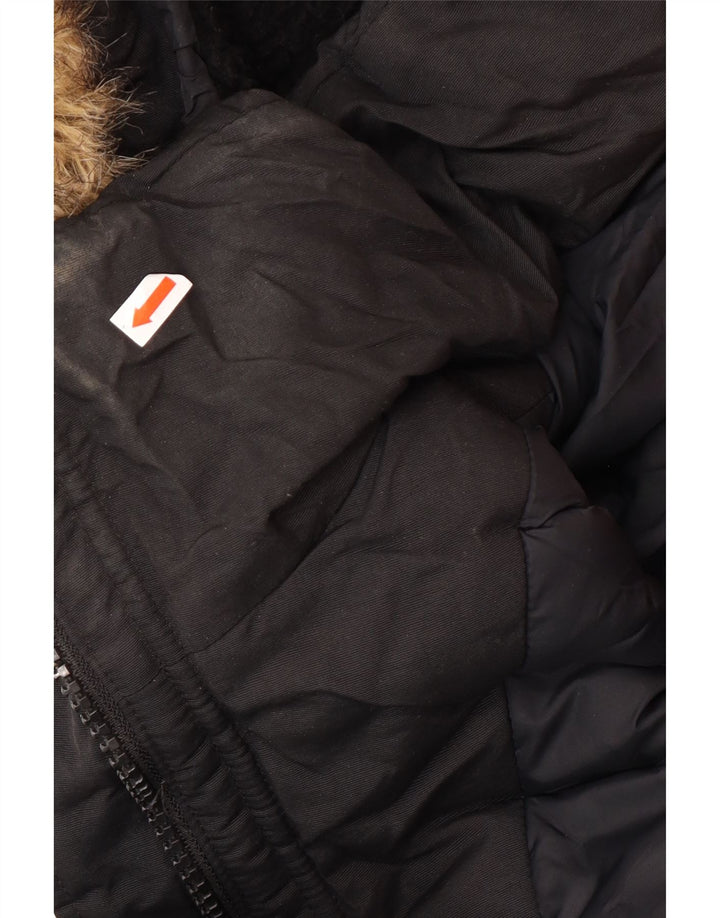 Jachetă Parka Superdry pentru femei UK 12 Medium Black Winter