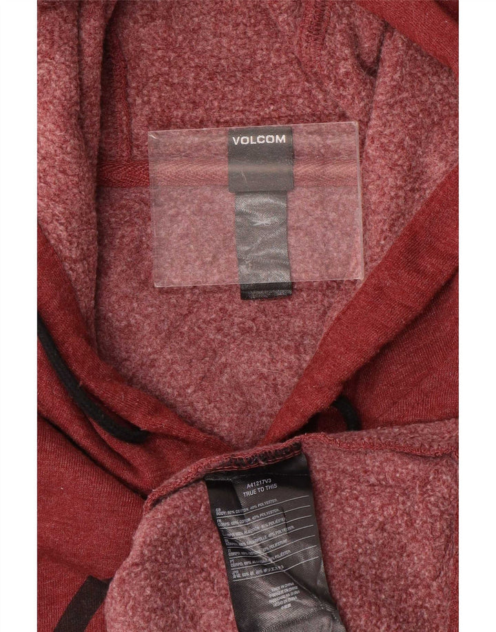 Pulover Volcom pentru bărbați, bumbac maro mediu