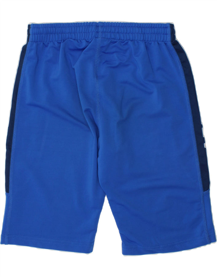 ASICS Boys Sport Shorts 7-8 Years Small Blue Colourblock Polyester Vintage Asics and Second-Hand Asics from Messina Hembry 