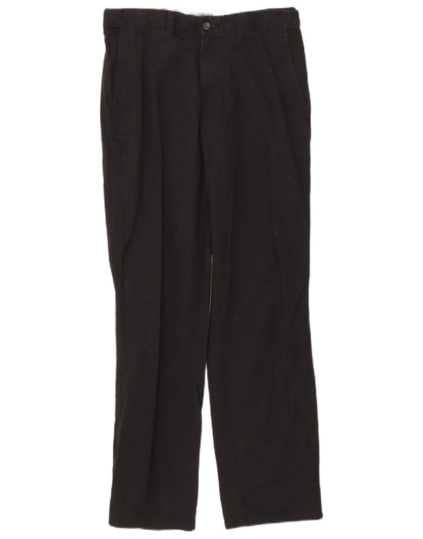 Marks & Spencer pantaloni chino obișnuiți pentru bărbați W32 L31 bumbac negru