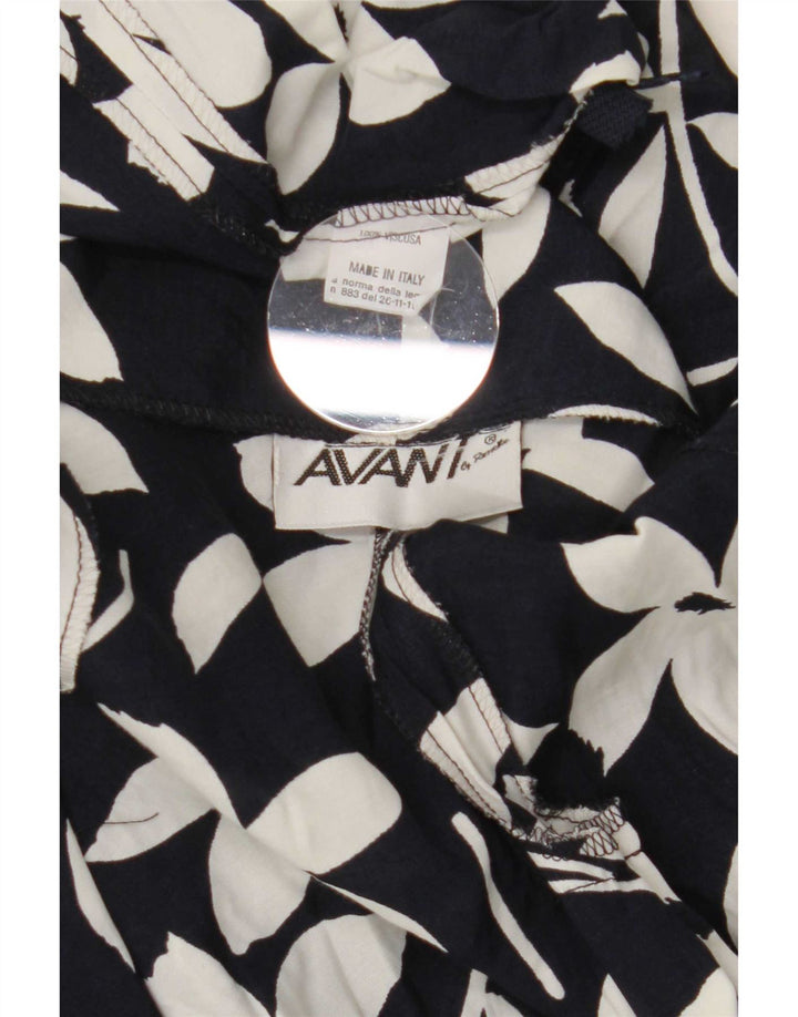 Fusta mini pentru femei Avant W28 Medium Black Floral Viscose