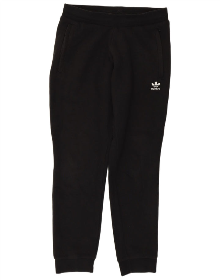 Pantaloni de trening pentru bărbați Adidas Pantaloni de jogging, bumbac mediu negru