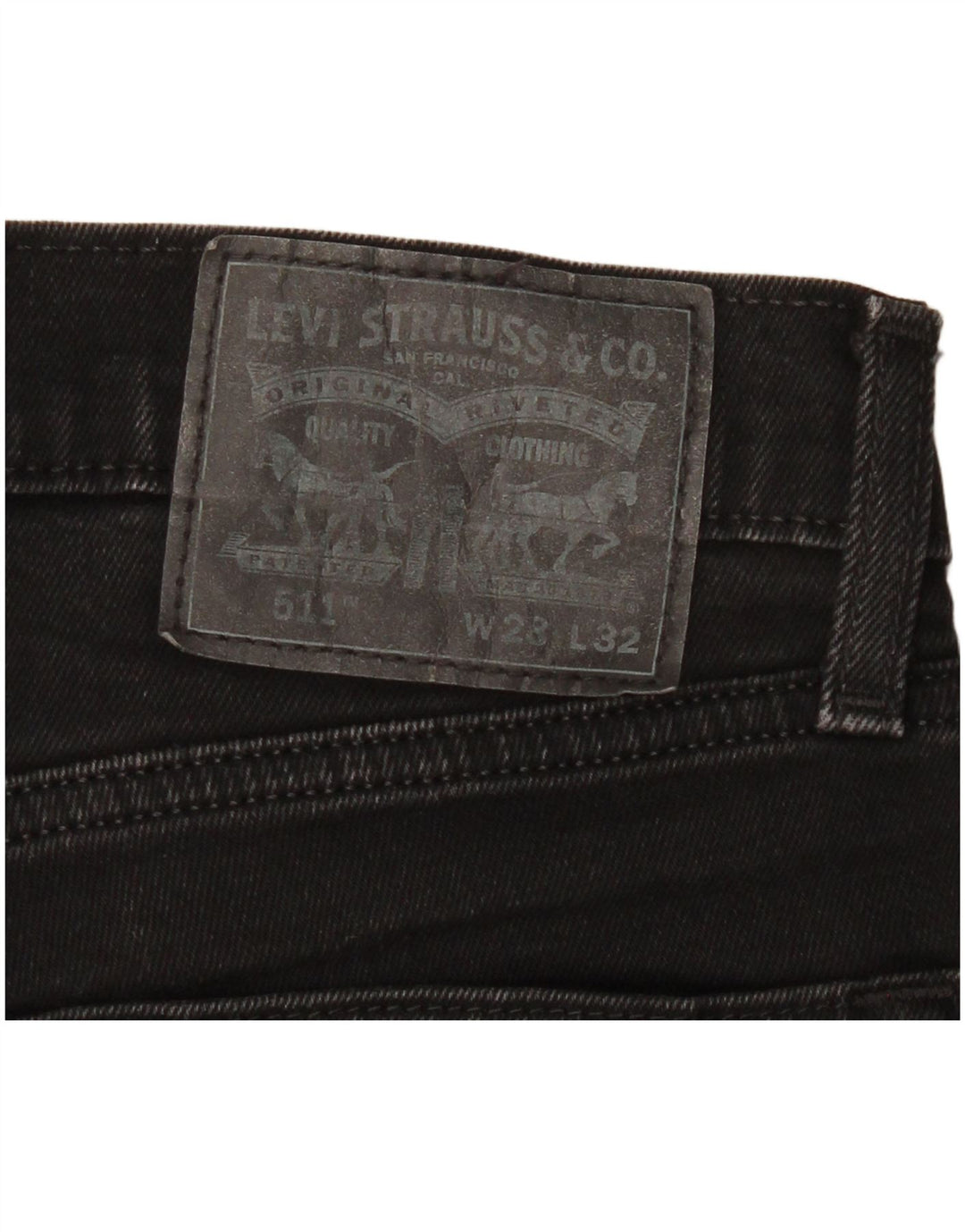 Blugi Levi's 511 Slim pentru femei W28 L32 bumbac negru