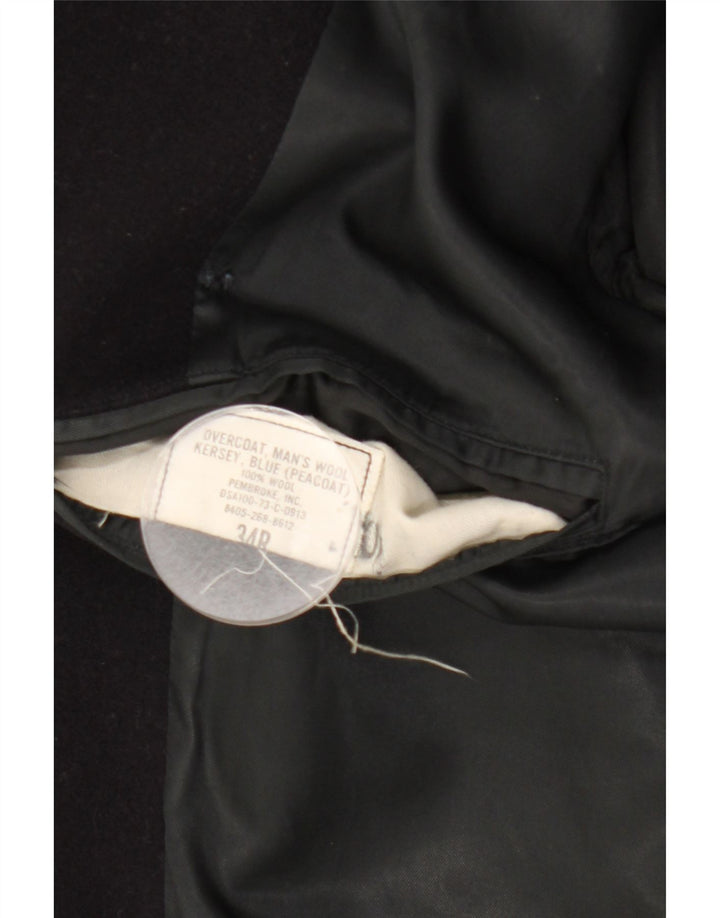 Palton vintage pentru bărbați UK 34 XS Lână bleumarin