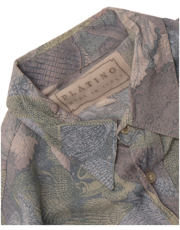 Cămașă Vintage Bărbați Mediu Multicolor Floral