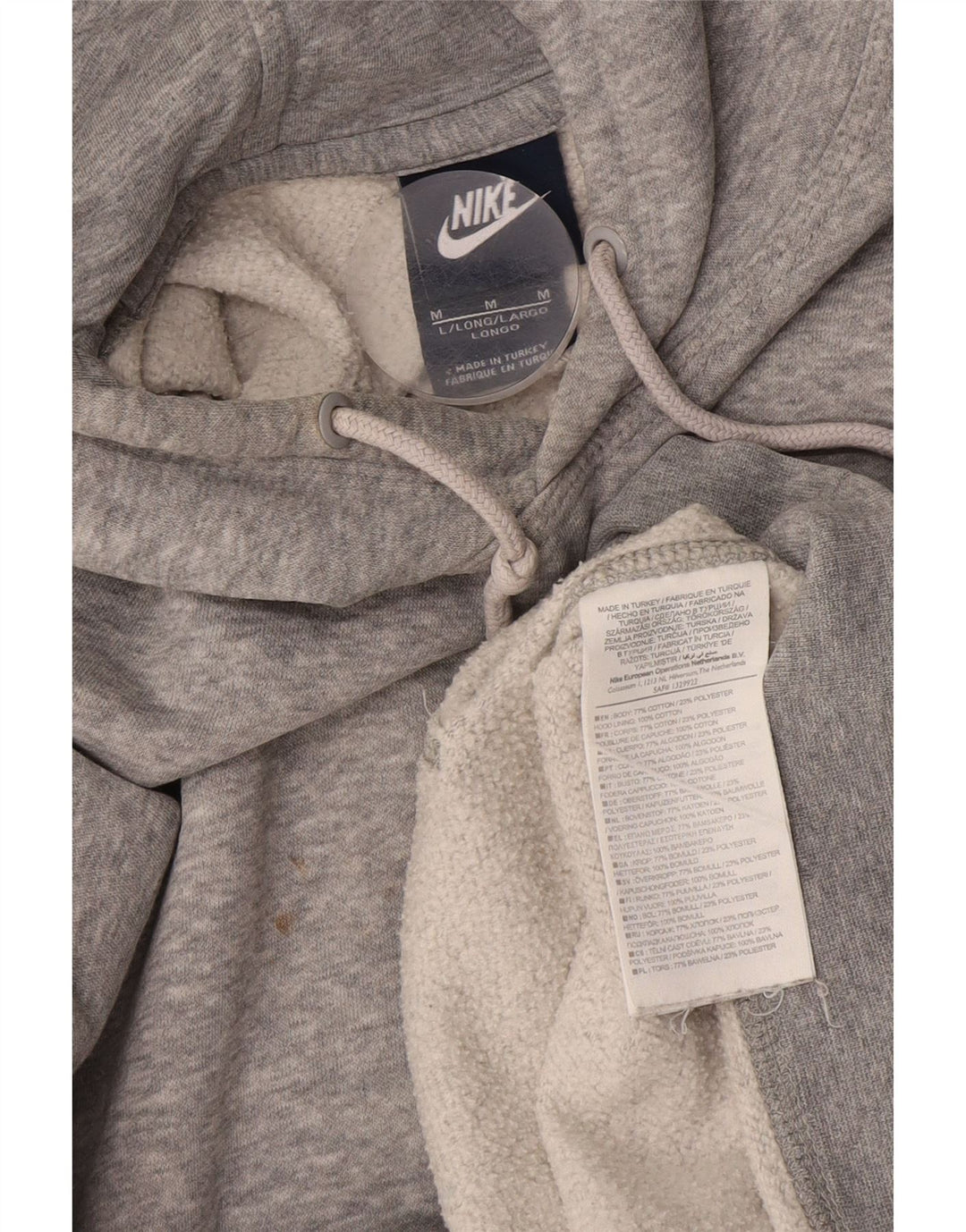 Pulover Nike pentru bărbați, bumbac, gri mediu