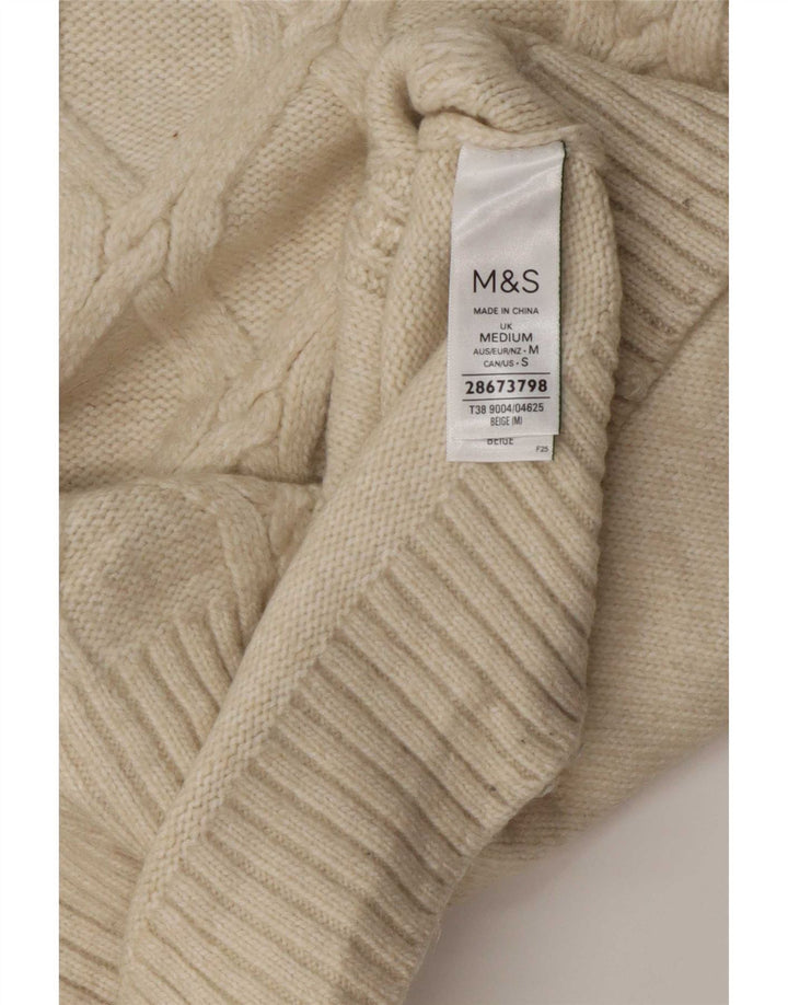 Marks & Spencer Womens Vest Tank Top UK 14 Medium Bej Poliester