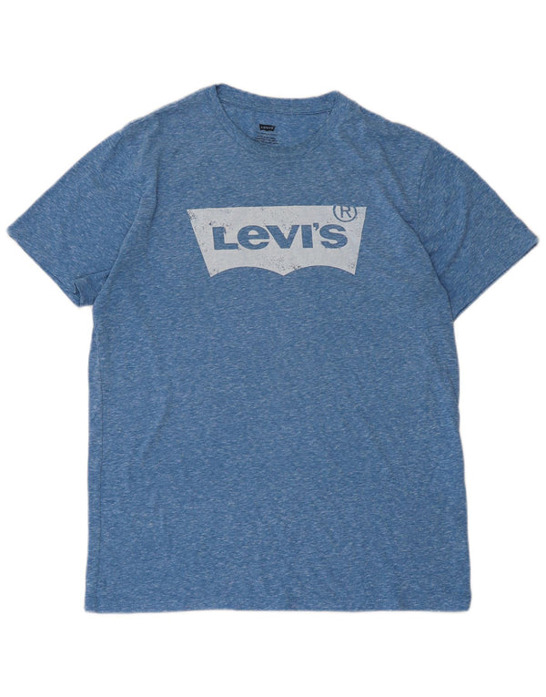 Tricou grafic pentru bărbați Levi's Top Medium Blue Flecked