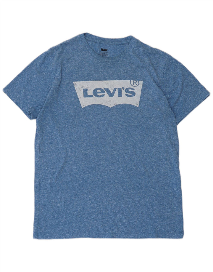 Tricou grafic pentru bărbați Levi's Top Medium Blue Flecked