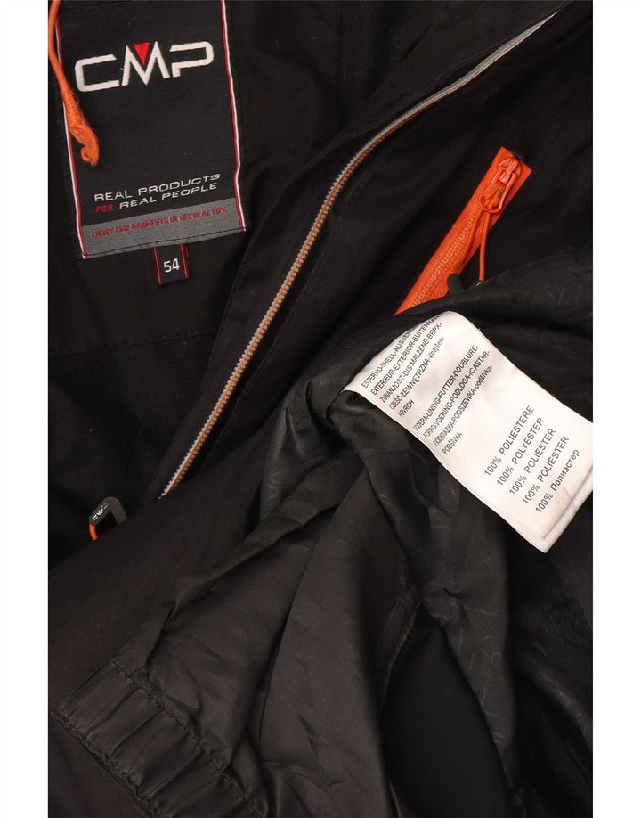 Jachetă de schi cu glugă CMP pentru bărbați IT 54 2XL negru, poliester, sport