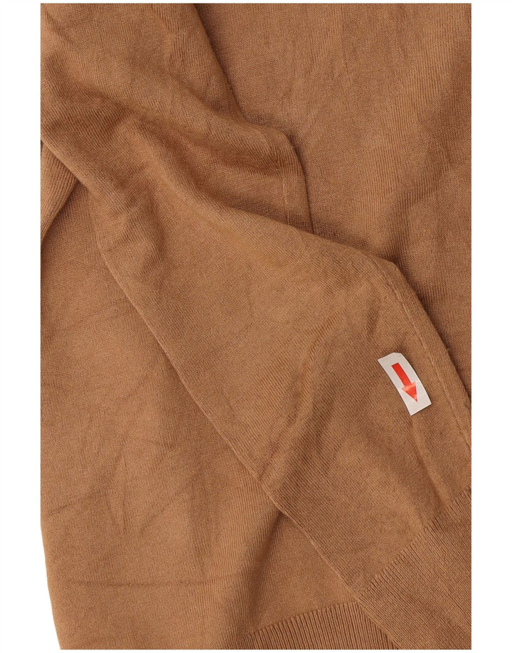 Pulover pentru femei cu gât rulat Zara UK 12 maro mediu